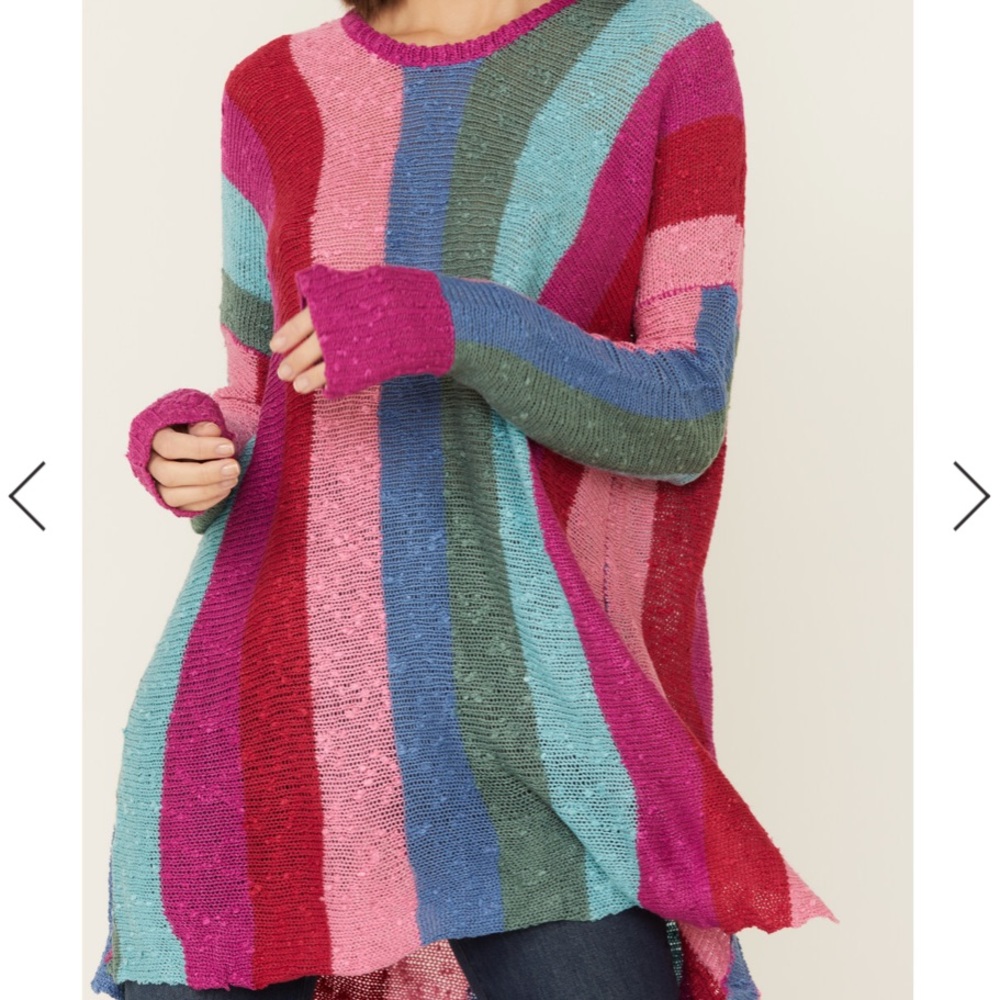 Show Me Your Mumu Rainbow Knit Sweater